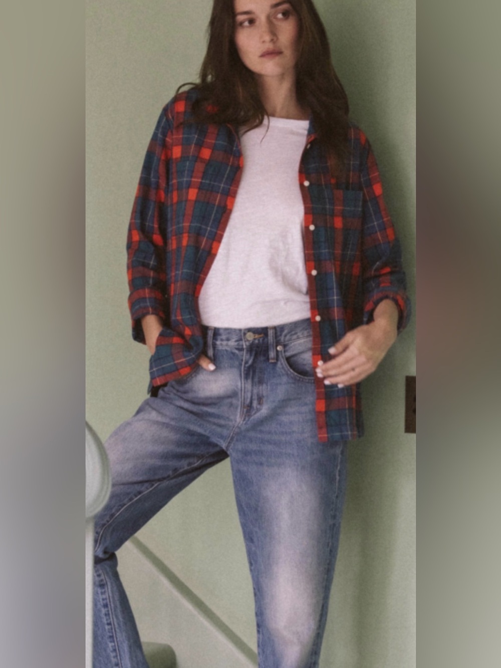 Trovata Birds of Paradise India Shirt Jacket in Merrywood Plaid
